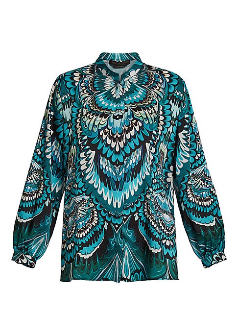 Chic Twill Abstract Shirt