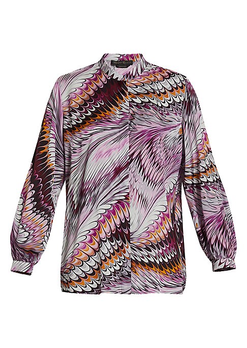 Vivid Satin Print Top