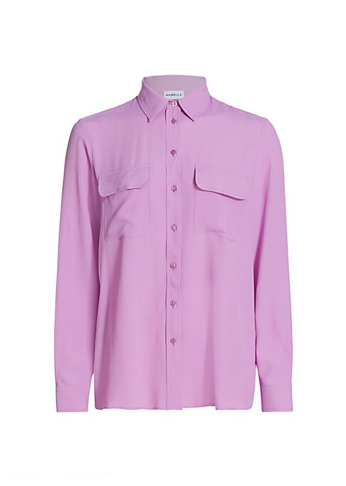 Silk Blend Pocket Shirt