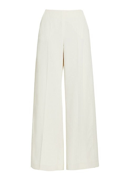 Fluid Drape Wide-Leg Trousers