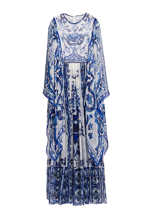 Artistic Silk Maxi Dress