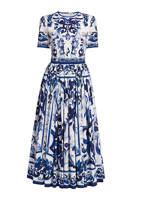Vibrant Painterly Midi Dress