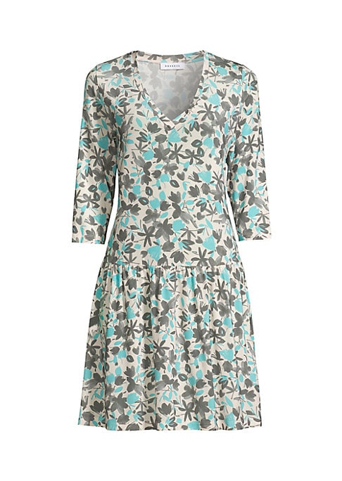 Floral V-Neck Mini Dress