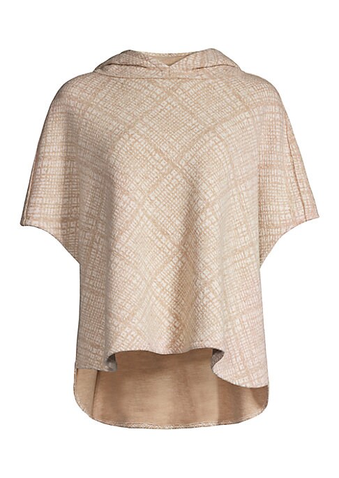 Chic Checkered Hooded Cape