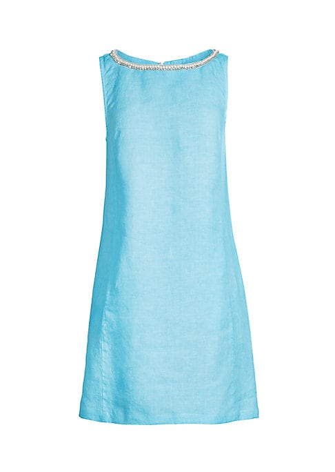 Sparkling Linen Shift Dress