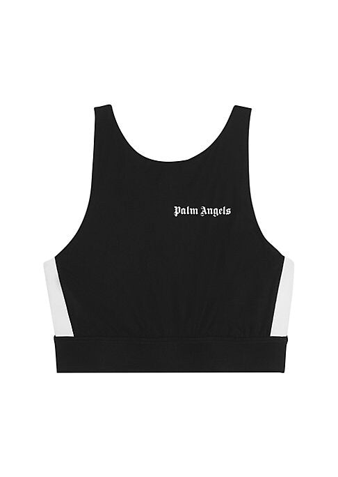 Scoopneck Striped Crop Top