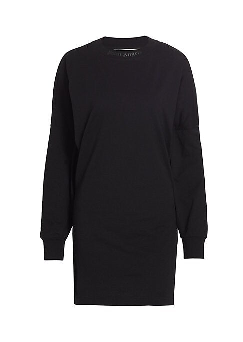 Chic Logo Cotton Dress