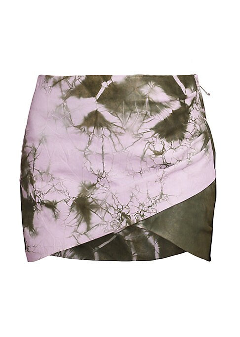 Twisted Tie-Dye Mini Skirt