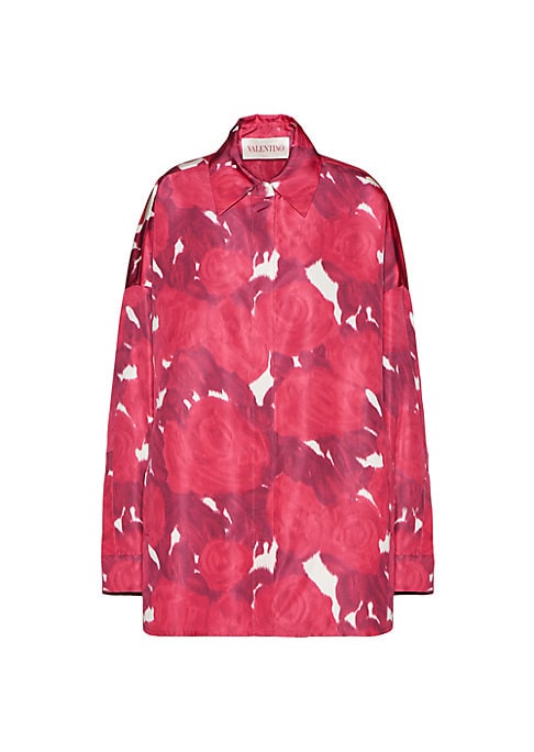 Silk Oversized Peacoat