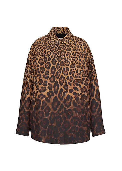 Chic Animal Print Overshirt