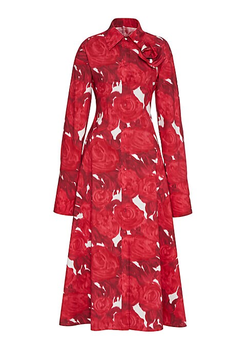 Elegant Cotton Midi Dress