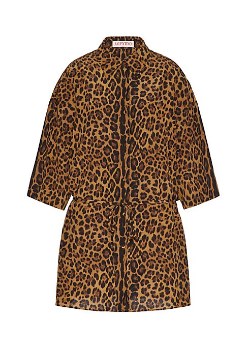 Silk Animal Print Jacket