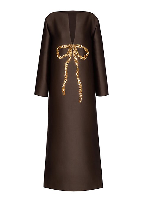 Elegant Bow Caftan Dress