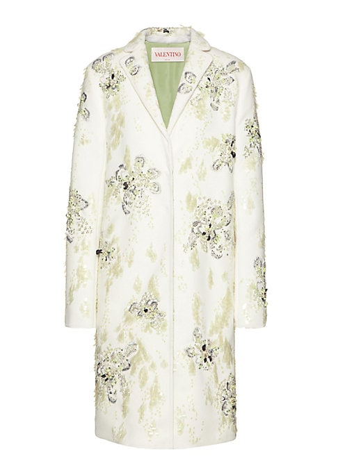 Floral Luxe Drap Coat