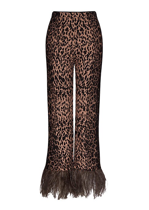 Exotic Embroidered Viscose Trousers