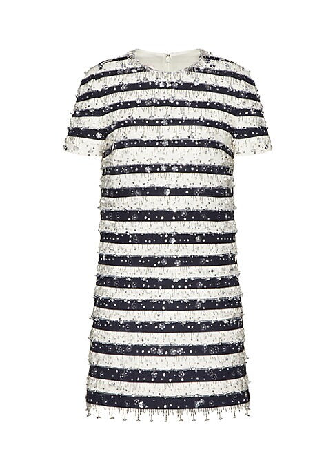 Elegant Stitch Mini Dress