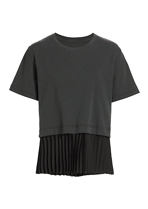 Pleated Satin Tee