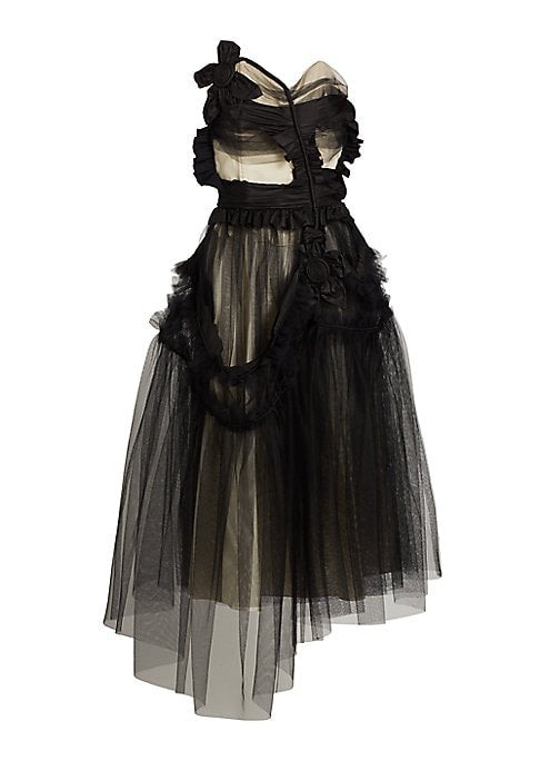 Dramatic Tulle Midi Gown