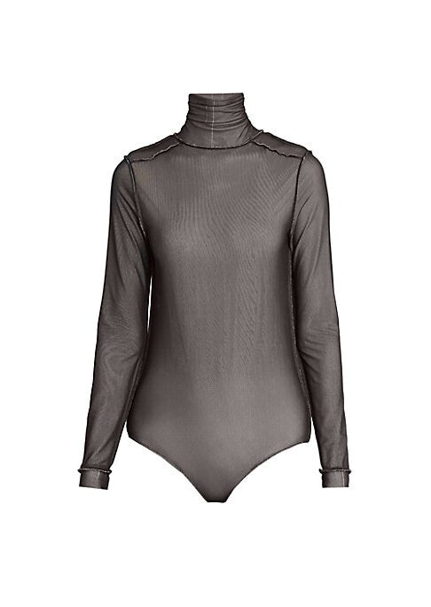 Sheer Turtleneck Elegance
