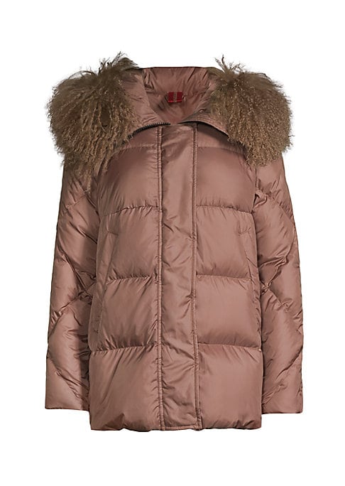 Shearling Luxe Puffer Jacket