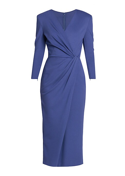 Twist Front Midi Dress