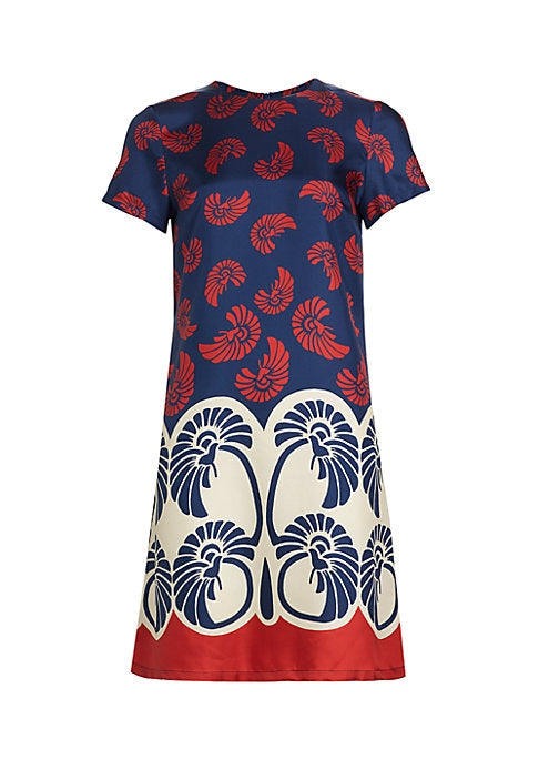 Vibrant Silk Mini Dress