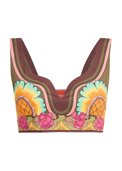 Floral Stretch Bralette Top