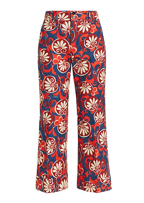 Retro Moonflower Flare Trousers