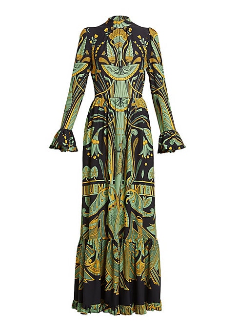 Abstract Elegance Maxi Dress