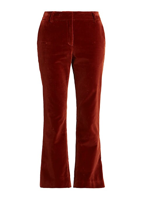 Velvet Kick-Flare Pants