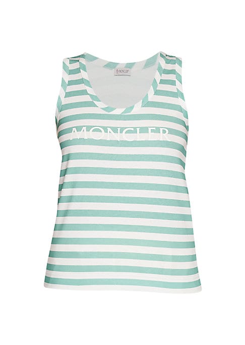 Striped Logo Scoop Tank