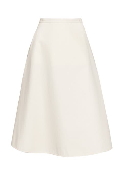 Cotton Classic Midi Skirt