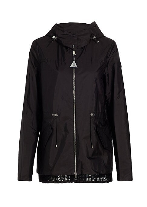 Lace-Trimmed Hooded Parka