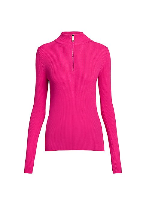 Sleek Knit Mock Sweater