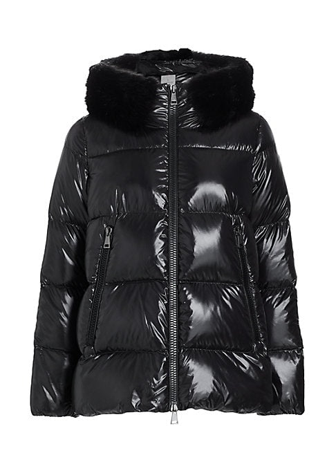 Quilted Faux Fur Parka