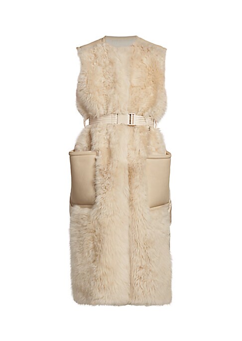 Cozy Shearling Belted Vest
