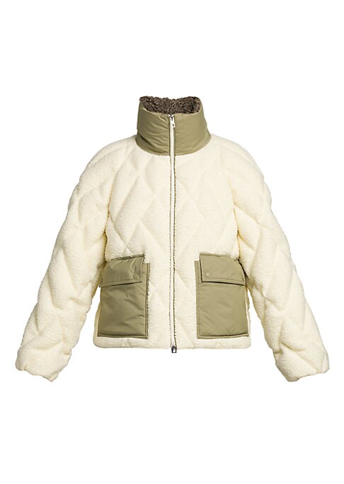 Cozy Quilted Sherpa Jacket