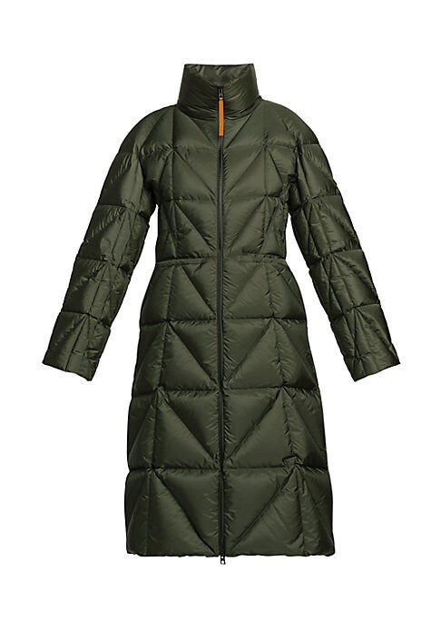 Crisp Triangle Quilted Coat
