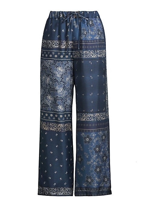 Silk Patchwork Trousers