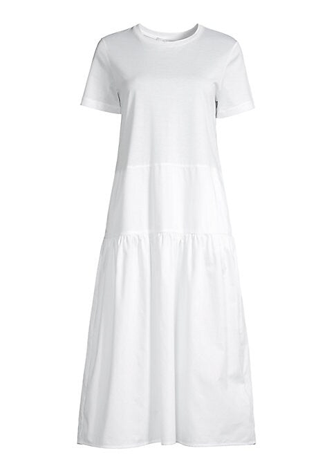 Tiered Cotton Tee Dress