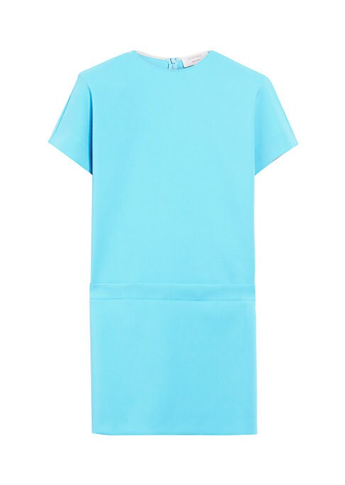 Draped A-Line Mini Dress