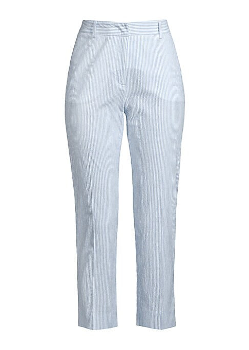 Stripe Chic Cropped Trousers