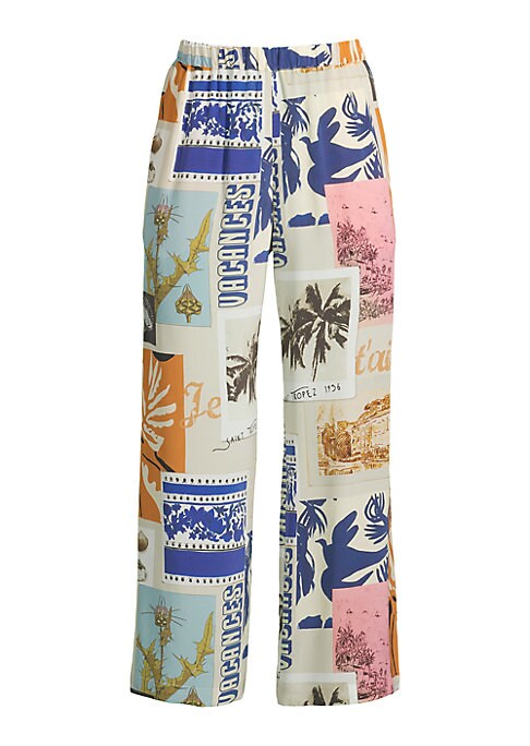 Silk Cropped Luxe Trousers