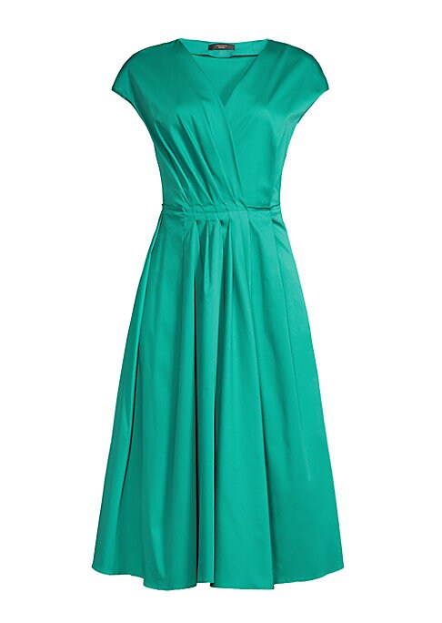 Pleated Elegance Midi Dress