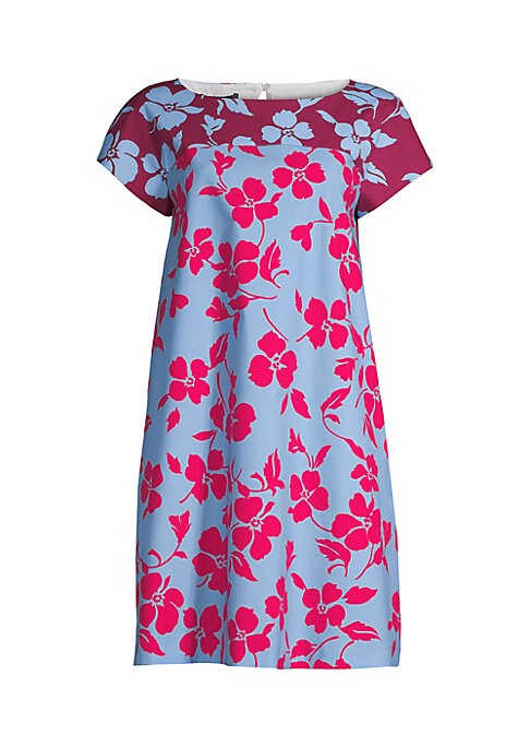 Floral Colorblock Mini Dress