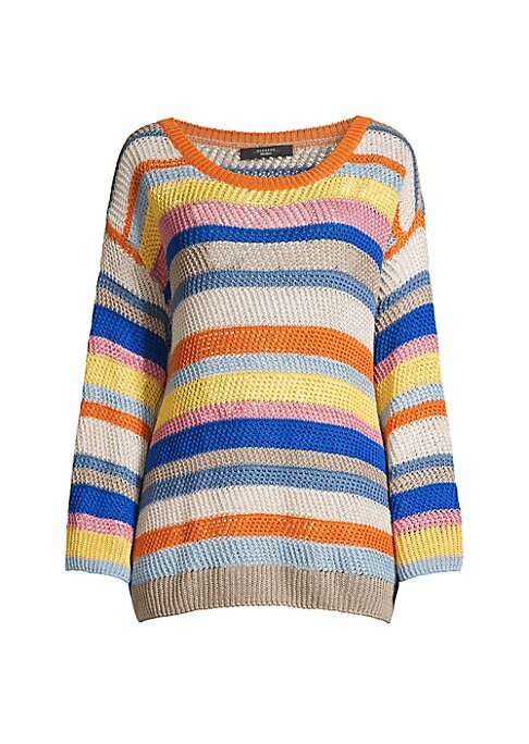 Striped Linen Relaxed Sweater