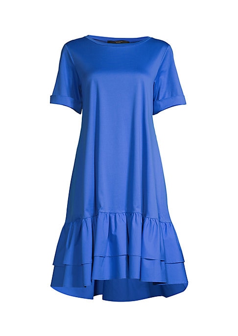 Ruffled Cotton Mini Dress