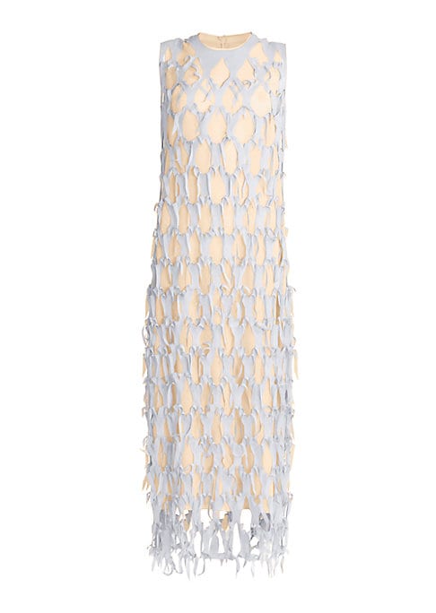 Elegant Contrast Overlay Dress