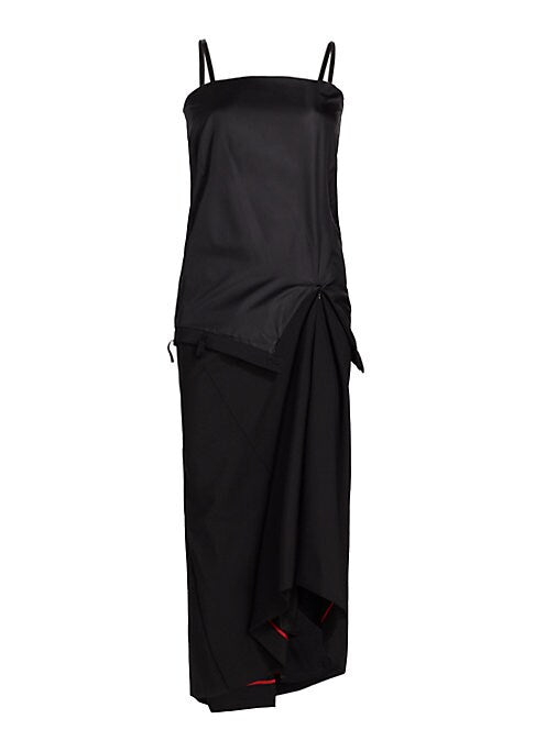 Lustrous Layered Midi Dress