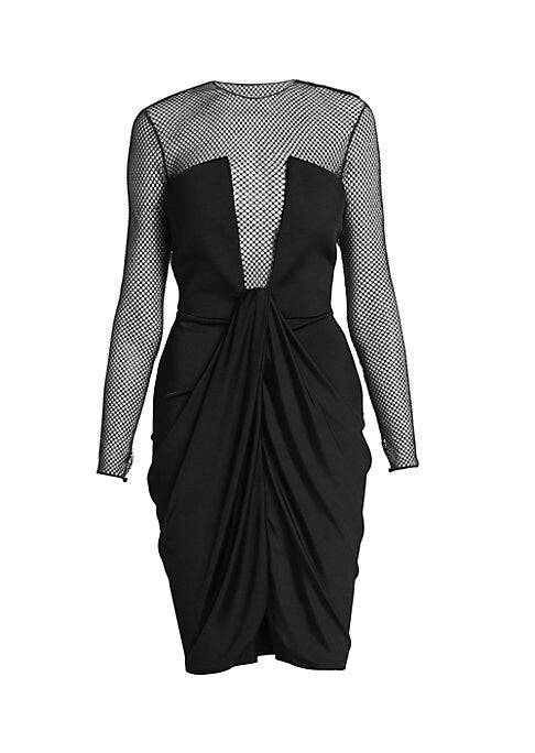 Draped Illusion Dress